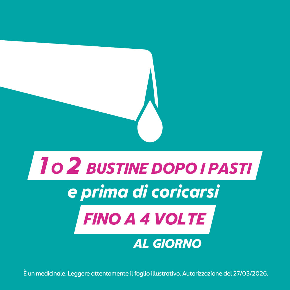 GAVISCON BRUCIORE E INDIGESTIONE 24 BUSTINE 10ML contro sintomi del reflusso gastroesofageo, indigestione, bruciore e acidità di stomaco