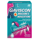 GAVISCON  BRUCIORE E INDIGESTIONE 48 BUSTINE 10ML contro sintomi del reflusso gastroesofageo, indigestione, bruciore e acidità di stomaco 