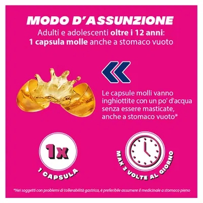 BuscofenAct 20 capsule, ibuprofene contro dolori forti da ciclo BuscofenAct 20 capsule, ibuprofene contro dolori forti da ciclo