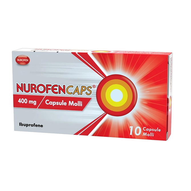 Nurofen Caps Ibuprofene 10 Capsule Molli 400 Mg
