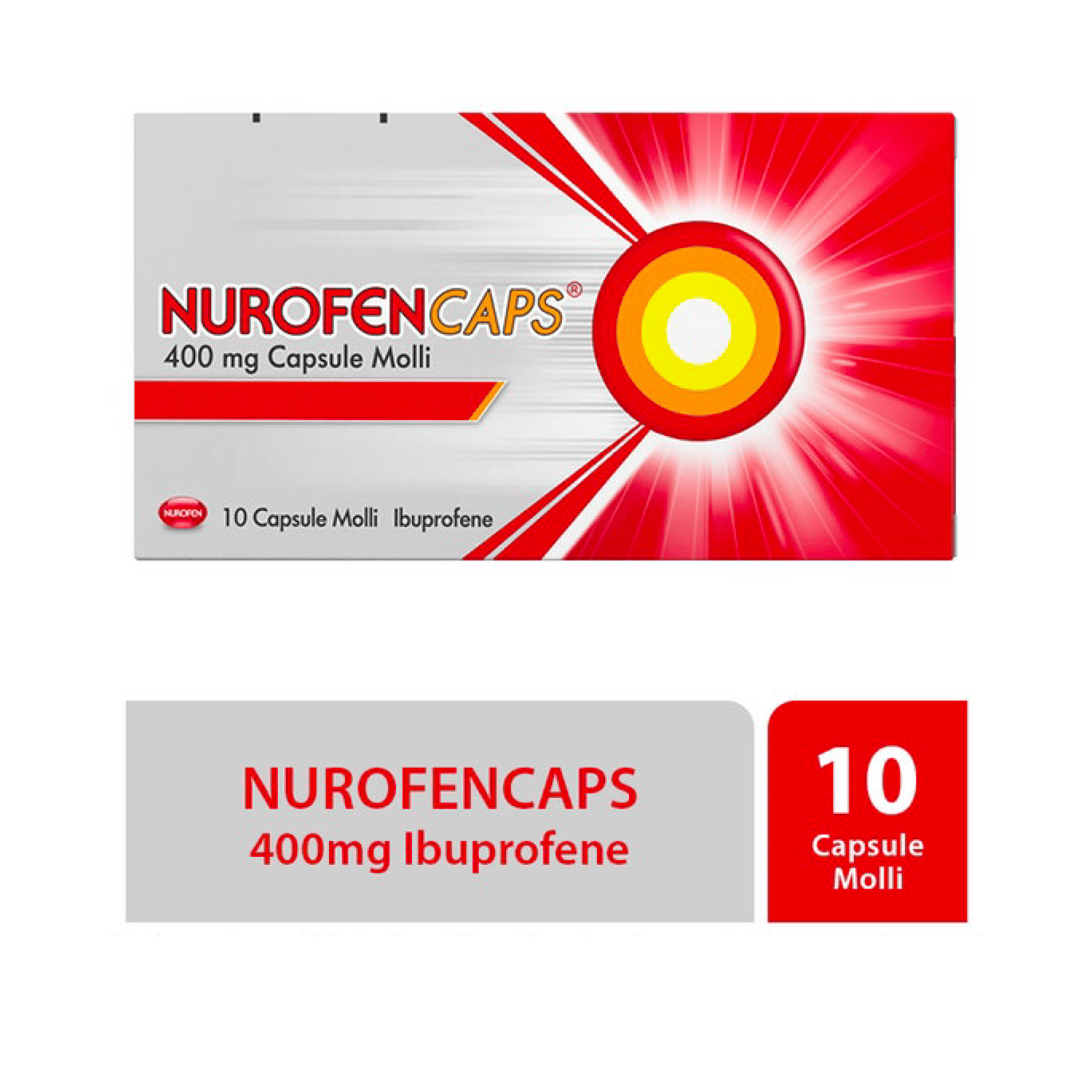 NUROFENCAPS*10CPS MOLLI 400MG