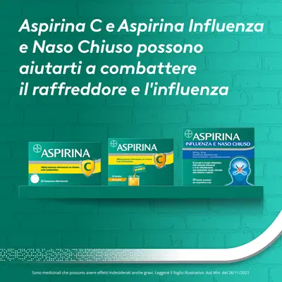 Aspirina Dolore e Infiammazione Antidolorifico Antinfiammatorio per Mal di Testa e Dolori, 20 Compresse Aspirina Dolore e Infiammazione Antidolorifico Antinfiammatorio per Mal di Testa e Dolori, 20 Compresse