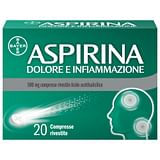 Aspirina Dolore e Infiammazione Antidolorifico Antinfiammatorio per Mal di Testa e Dolori, 20 Compresse