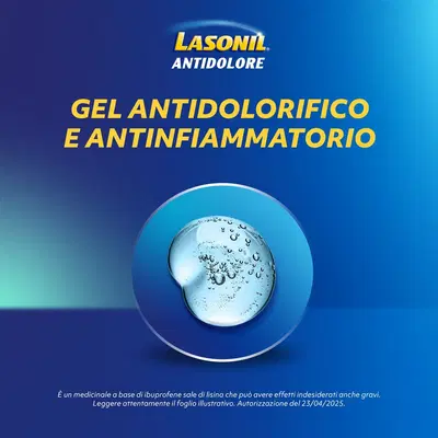 Lasonil Antidolore Gel Antidolorifico e Antinfiammatorio per Dolori Muscolari e Articolari, Tubo 120g Lasonil Antidolore Gel Antidolorifico e Antinfiammatorio per Dolori Muscolari e Articolari, Tubo 120g