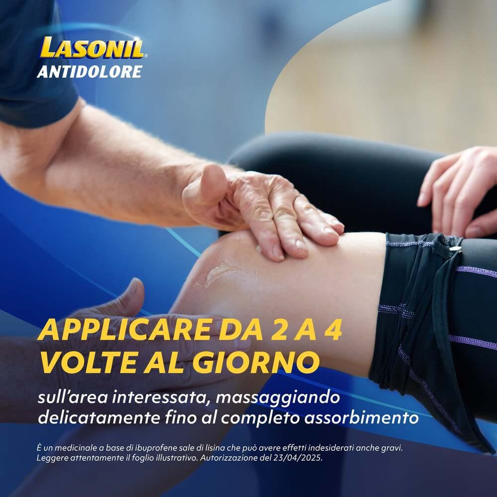 Lasonil Antidolore Gel Antidolorifico e Antinfiammatorio per Dolori Muscolari e Articolari, Tubo 120g