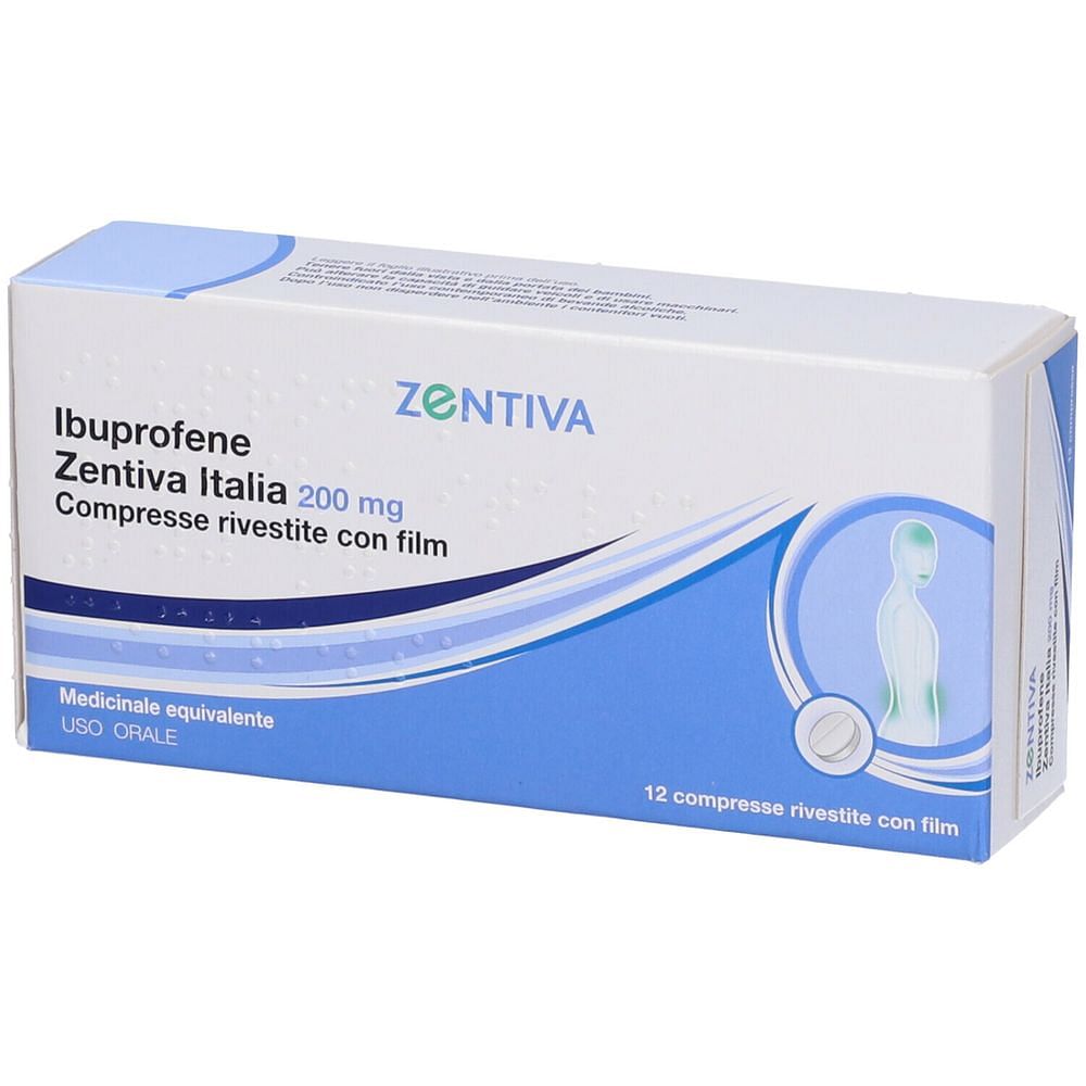 Ibuprofene (Zentiva Italia) 12 Compresse Rivestite 200 Mg