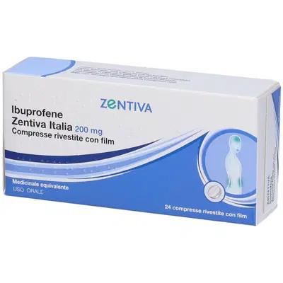IBUPROFENE (ZENTIVA ITALIA) 24 compresse rivestite 200 mg IBUPROFENE (ZENTIVA ITALIA) 24 compresse rivestite 200 mg