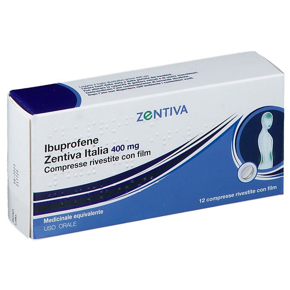 Ibuprofene (Zentiva Italia) 12 Compresse Rivestite 400 Mg