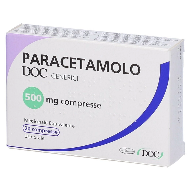 Paracetamolo (Doc Generici) 20 Cpr Div 500 Mg