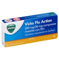 VICKS FLU ACTION 12 compresse rivestite 200 mg + 30 mg