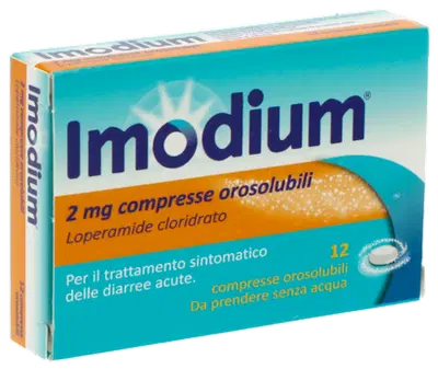 MEDIFARM IMODIUM 12 compresse orosolubili 2 mg MEDIFARM IMODIUM 12 compresse orosolubili 2 mg