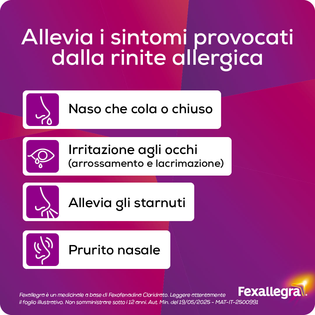 Fexallegra Antistaminico Allergia Contro i Sintomi della Rinite Allergica, Formato 10 Compresse 