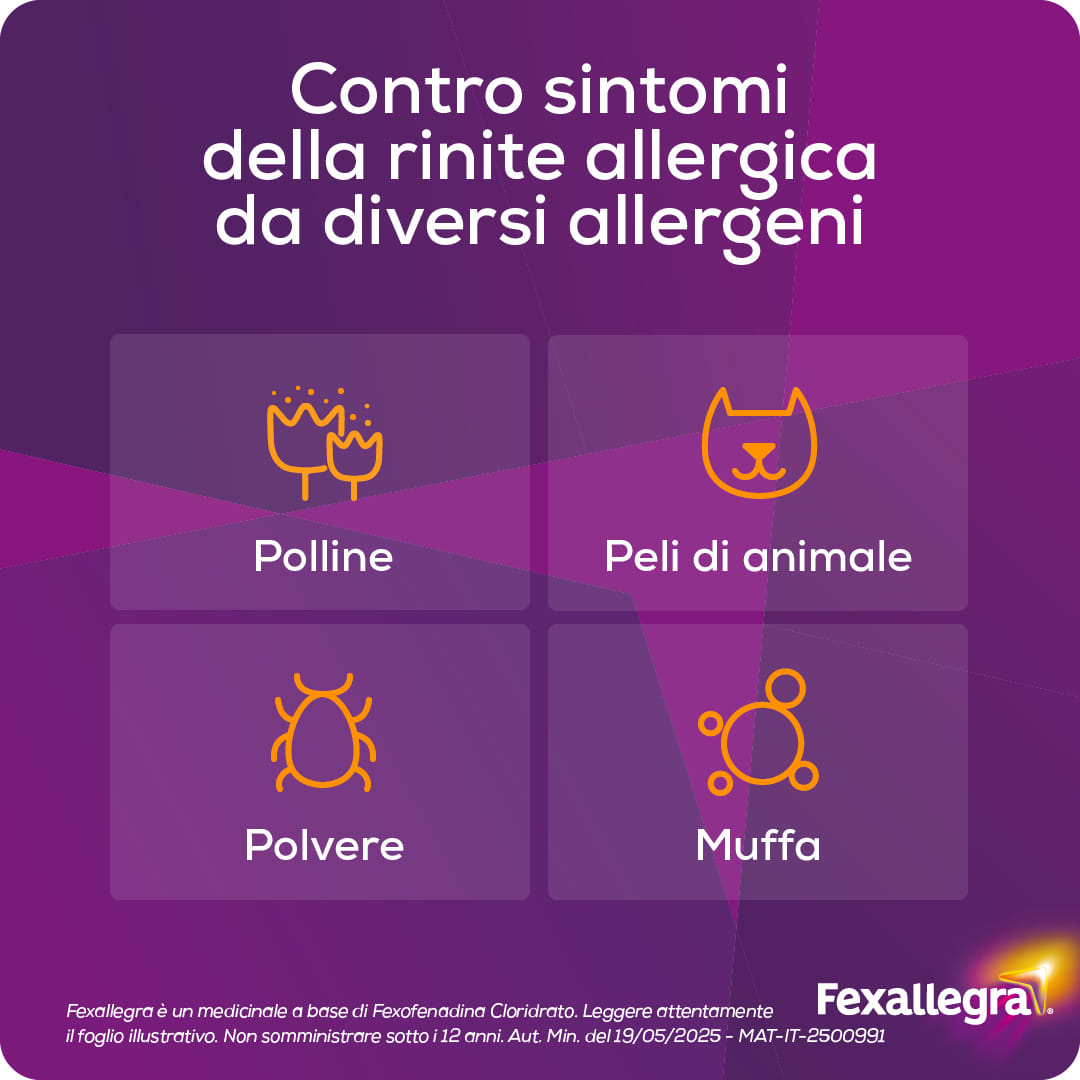Fexallegra Antistaminico Allergia Contro i Sintomi della Rinite Allergica, Formato 10 Compresse 