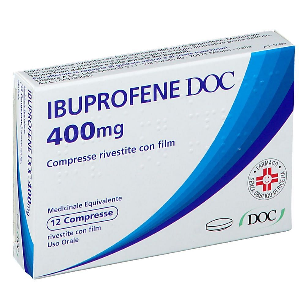 Ibuprofene (Doc) 12 Compresse Rivestite 400 Mg