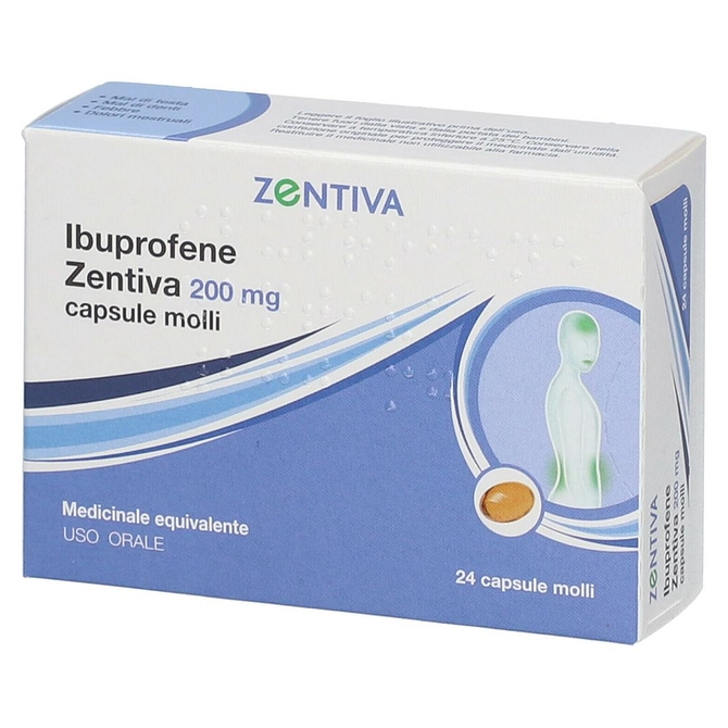 Ibuprofene (Zentiva) 24 Cps Molli 200 Mg