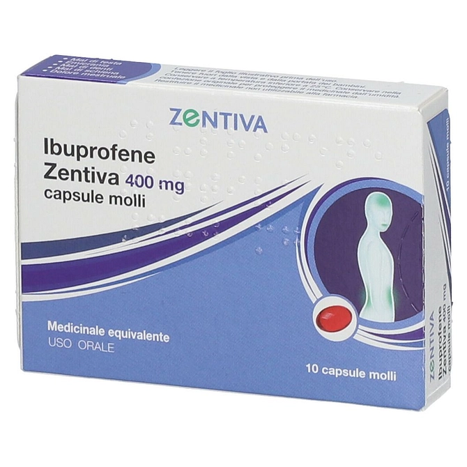 Ibuprofene (Zentiva) 10 Cps Molli 400 Mg