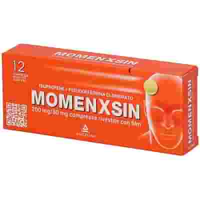 MOMENXSIN 12 compresse rivestite 200 mg + 30 mg