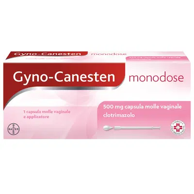 Gyno-Canesten Monodose Trattamento Sintomi Candida contro Prurito, Bruciore Intimo e Perdite, 1 Capsula molle vaginale Gyno-Canesten Monodose Trattamento Sintomi Candida contro Prurito, Bruciore Intimo e Perdite, 1 Capsula molle vaginale