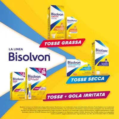 Bisolsec Sciroppo Sedativo per Tosse Secca, Azione Rapida, Adulti e Bambini 6+ Bisolsec Sciroppo Sedativo per Tosse Secca, Azione Rapida, Adulti e Bambini 6+