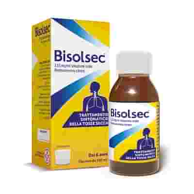 Bisolsec Sciroppo Sedativo per Tosse Secca, Azione Rapida, Adulti e Bambini 6+