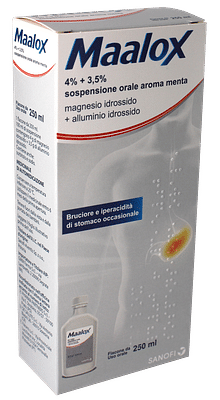 GMM FARMA MAALOX sospensione orale 250 ml 4% + 3,5%
