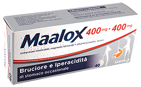 Maalox*40 Cpr Mast 400 Mg+400 Mg