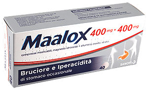 MAALOX*40CPR MAST 400MG+400MG