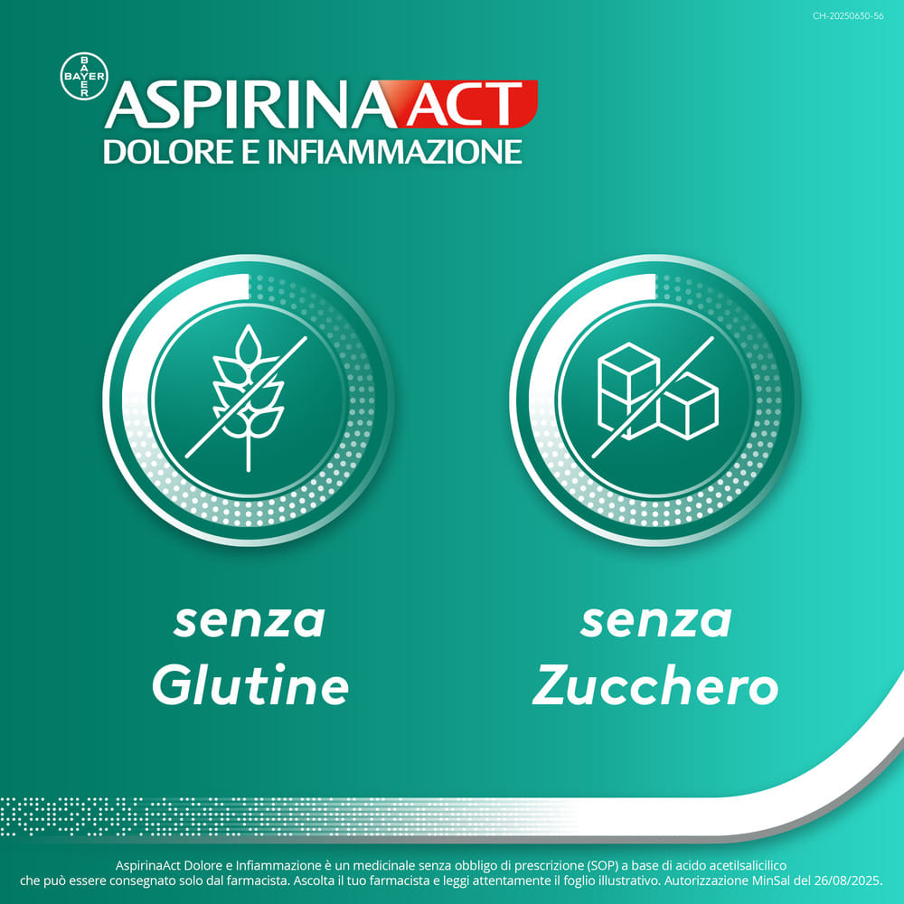 ASPIRINAACT DOL INF*12CPR 1G