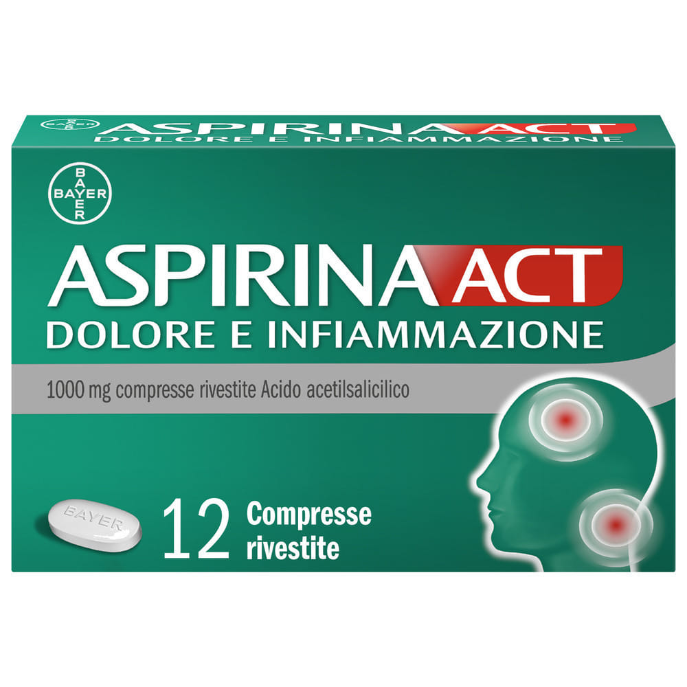 ASPIRINAACT DOL INF*12CPR 1G