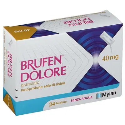 BRUFEN DOLORE granulato 24 bustine 40 mg BRUFEN DOLORE granulato 24 bustine 40 mg