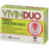 VIVINDUO FEBBRE E CONGESTIONE NASALE orale 10 bustine 500 mg +60 mg