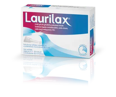 LAURILAX 4 contenitori monodose 5 ml soluzione rettale LAURILAX 4 contenitori monodose 5 ml soluzione rettale