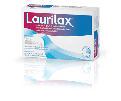 LAURILAX 4 contenitori monodose 5 ml soluzione rettale