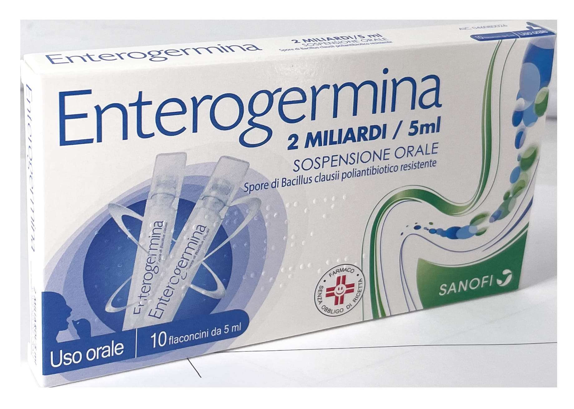 GMM FARMA ENTEROGERMINA sospensione orale 10 flaconcini 2 miliardi 5 ml