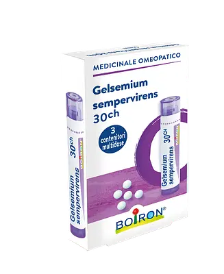 GELSEMIUM SEMPERVIRENS (BOIRON)*80 granuli 30 CH 3 contenitori multidose 4G GELSEMIUM SEMPERVIRENS (BOIRON)*80 granuli 30 CH 3 contenitori multidose 4G