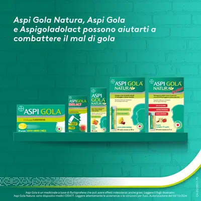 Aspi Gola Dolact Spray Antinfiammatorio e Antidolorifico per Mal di Gola Forte con Flurbiprofene, Flacone 15ml Aspi Gola Dolact Spray Antinfiammatorio e Antidolorifico per Mal di Gola Forte con Flurbiprofene, Flacone 15ml