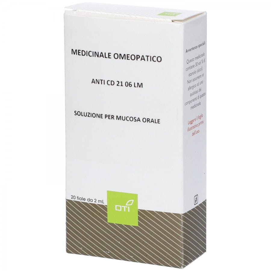ANTI CD 21*06 LM Potenziata Liquida 20 fiale 2 ml soluzione idroalcolica per mucosa orale