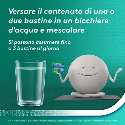 Aspirina Influenza e Naso Chiuso Antidolorifico Decongestionante contro Sintomi Influenzali, 20 Buste Aspirina Influenza e Naso Chiuso Antidolorifico Decongestionante contro Sintomi Influenzali, 20 Buste