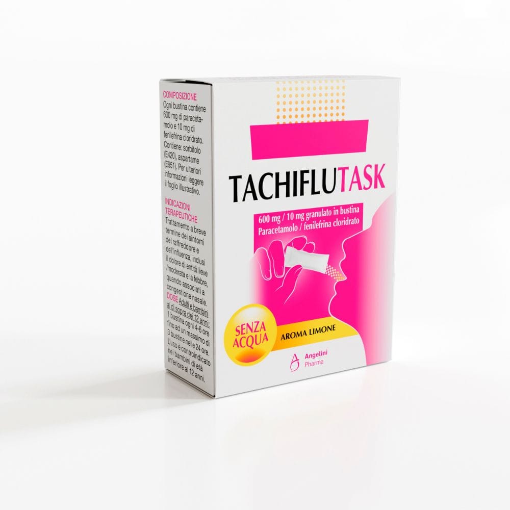 TACHIFLUTASK 10 bustine 600 mg + 10 mg