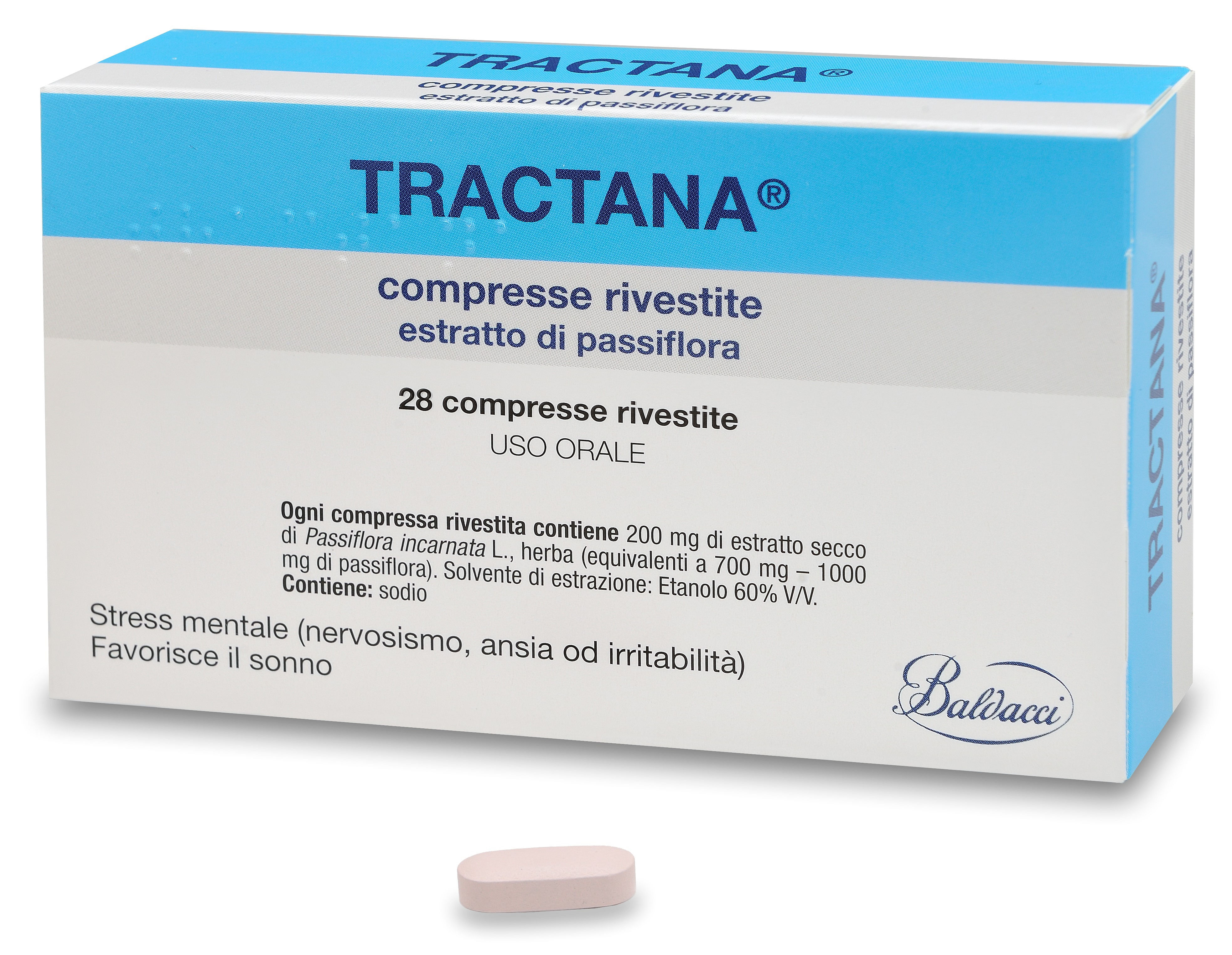 Tractana 28 Compresse Rivestite 200 Mg