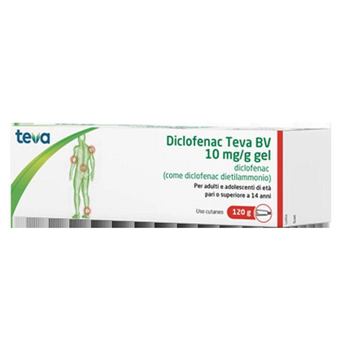 Diclofenac Teva*Gel120 G 10 Mg/G