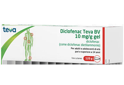 Diclofenac Teva Gel 120 G 10 Mg/G