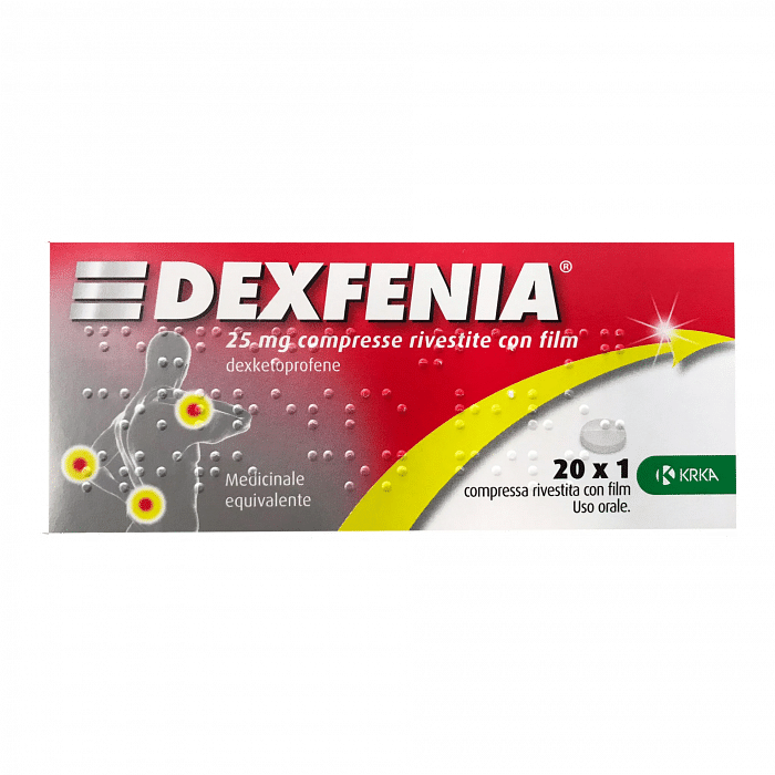 Dexfenia 20 Compresse Rivestite 25 Mg