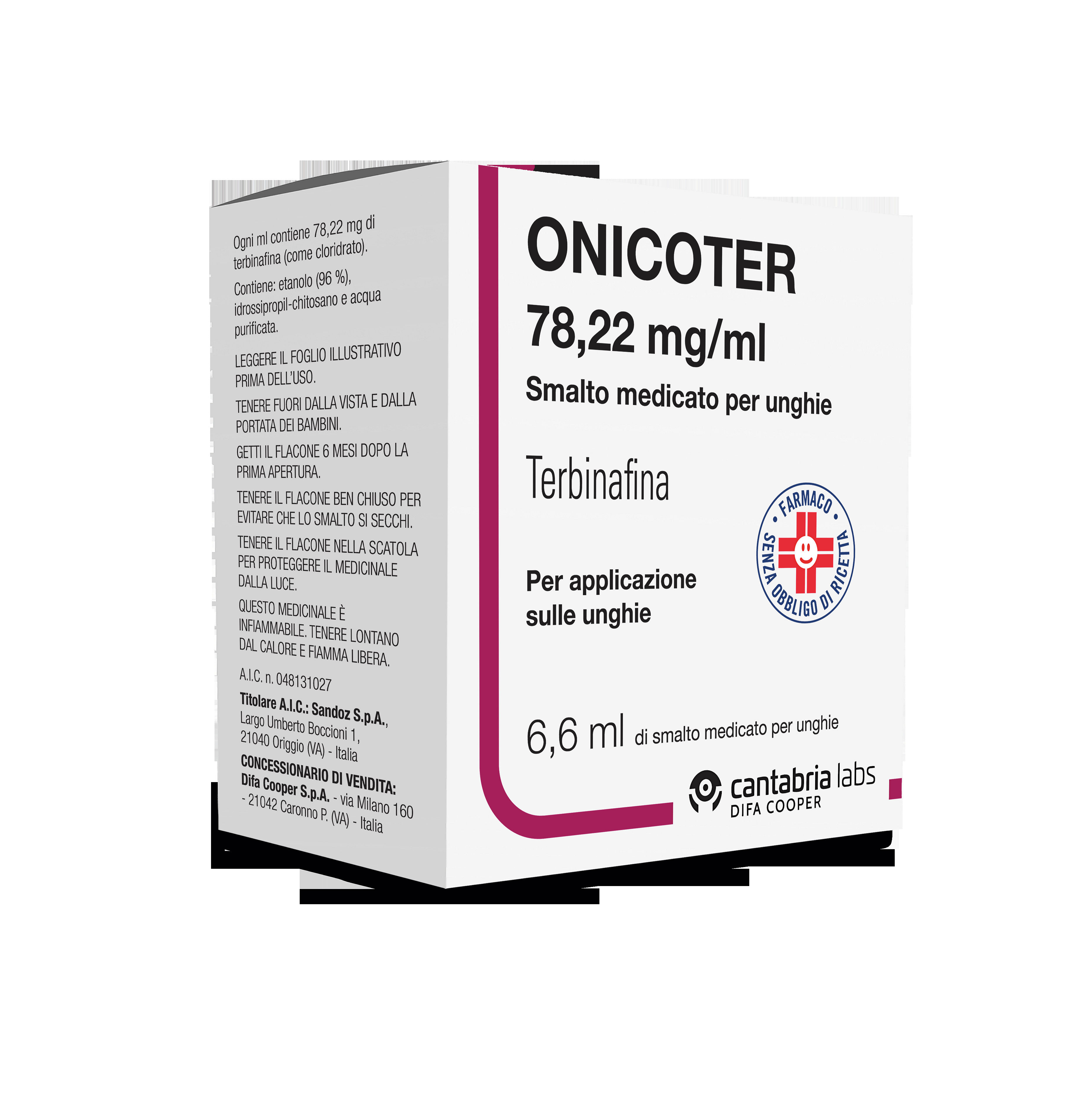 Onicoter Smalto Medicato 1 Flacone 6,6 Ml