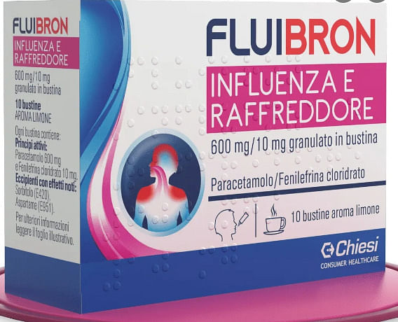 Fluibron Influenza E Raffreddore 10 Bustine