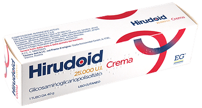 HIRUDOID crema dermatologica 40 g 0,3% 25.000 UI