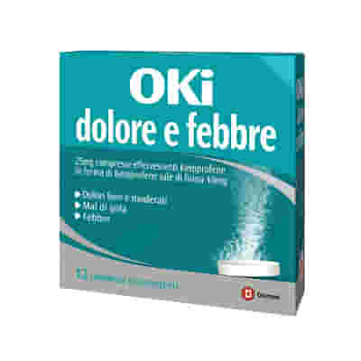 OKI DOLORE E FEBBRE 12 compresse effervescenti 25 mg
