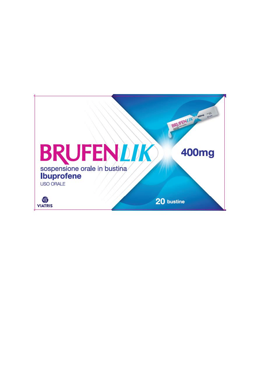 BRUFENLIK 20 bustine sospensione orale 400 mg 10 ml