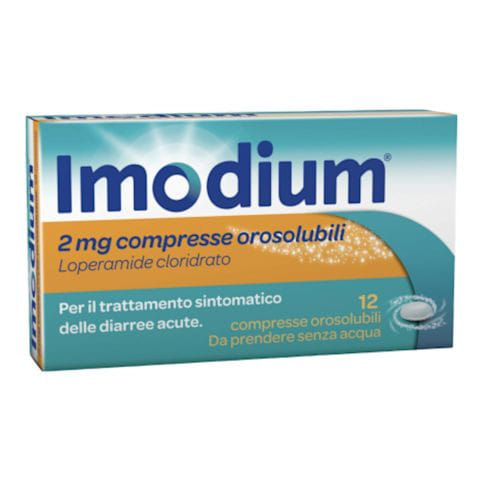 Pricetag  Imodium 12 Compresse Orosolubili 2 Mg