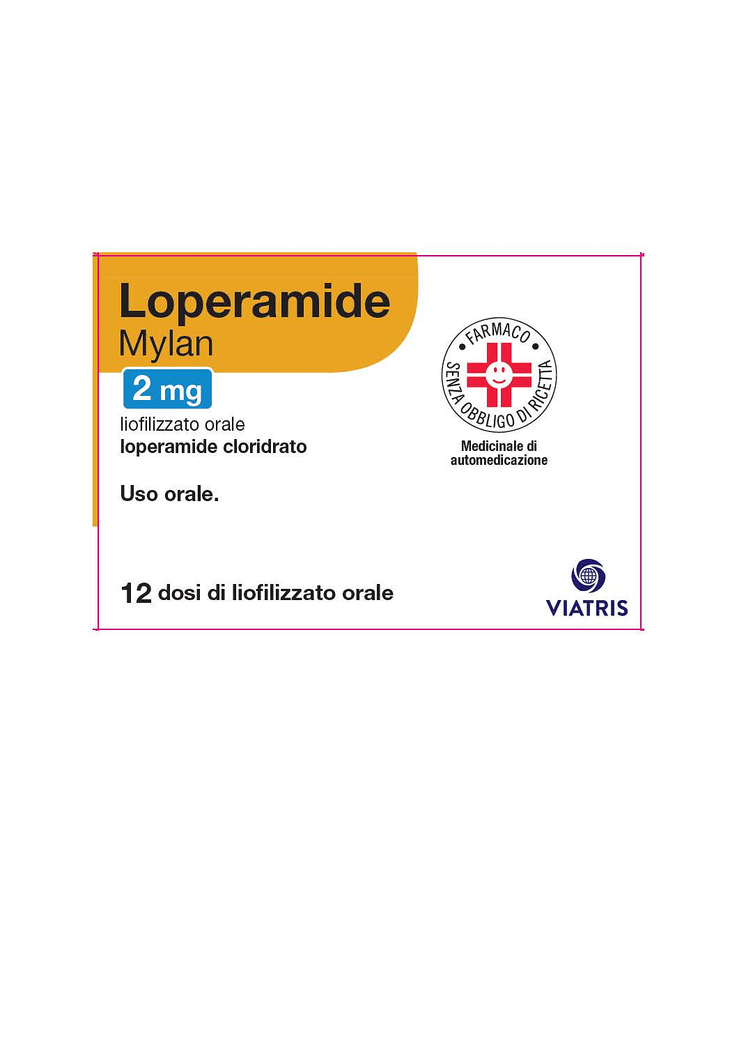 Loperamide Mylan 12 Dosi Liofilizzate 2 Mg